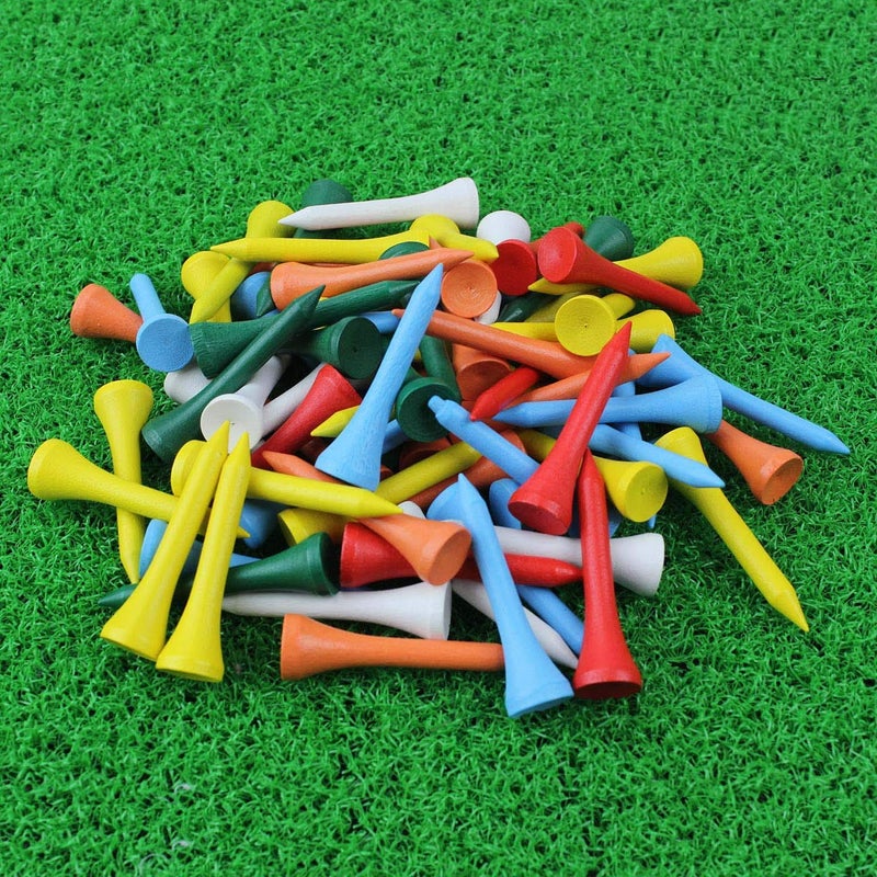 Crestgolf Golf Tees 1-5/8 inch Deluxe Tees Pack of 100 (Mixed Color) - Image 2